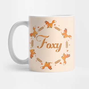 Cute Foxy Fox Wreath Mug